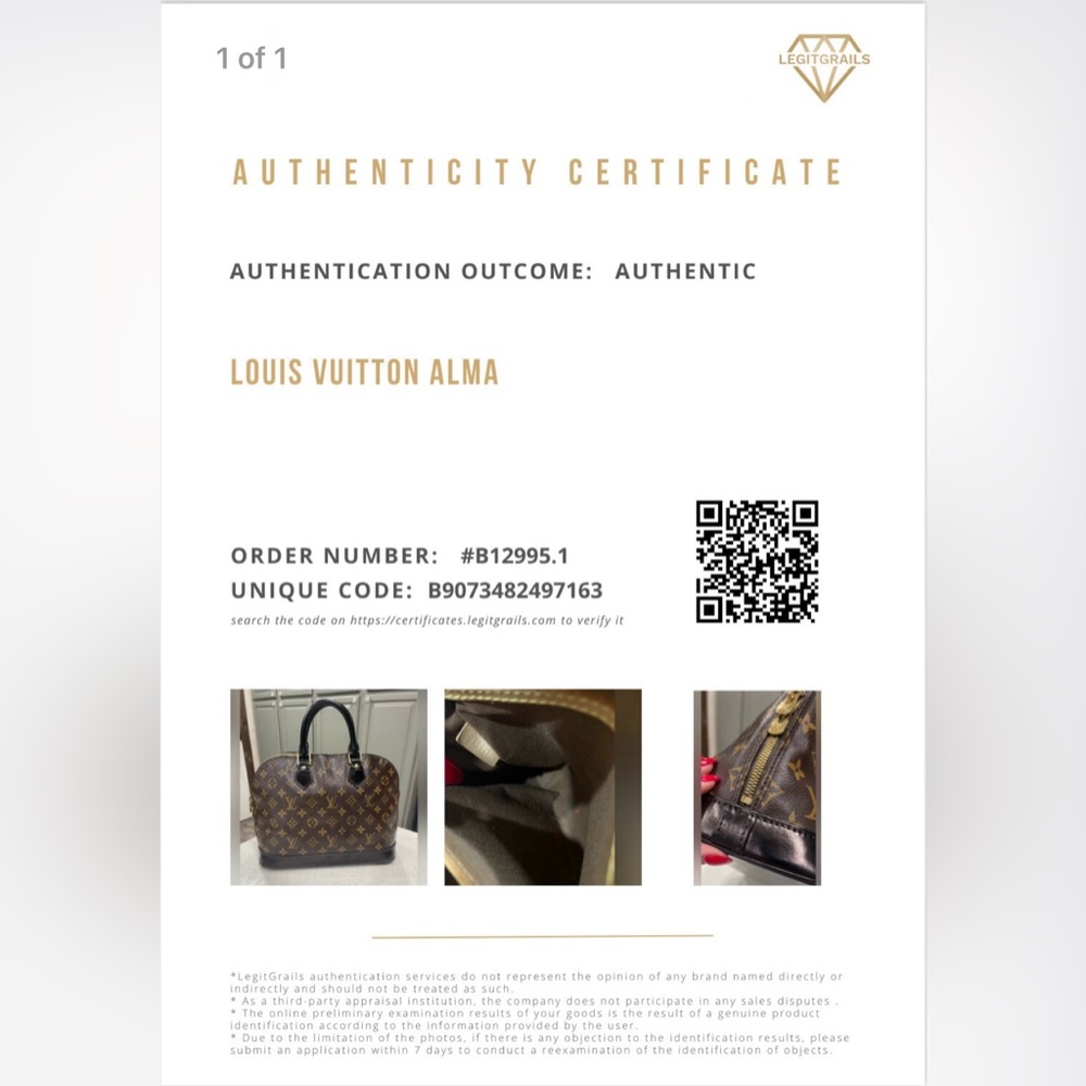 Louis Vuitton Alma PM (custom) + COA - Picture 5 of 16